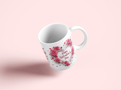 Happy Valentine's Day Mug Wrap PNG