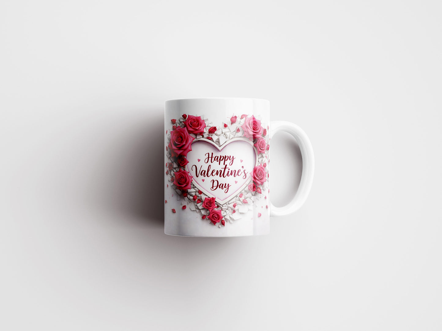 Happy Valentine's Day Mug Wrap PNG