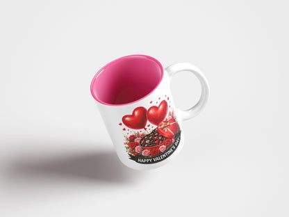 Happy Valentine's Day PNG Mug Wrap Design