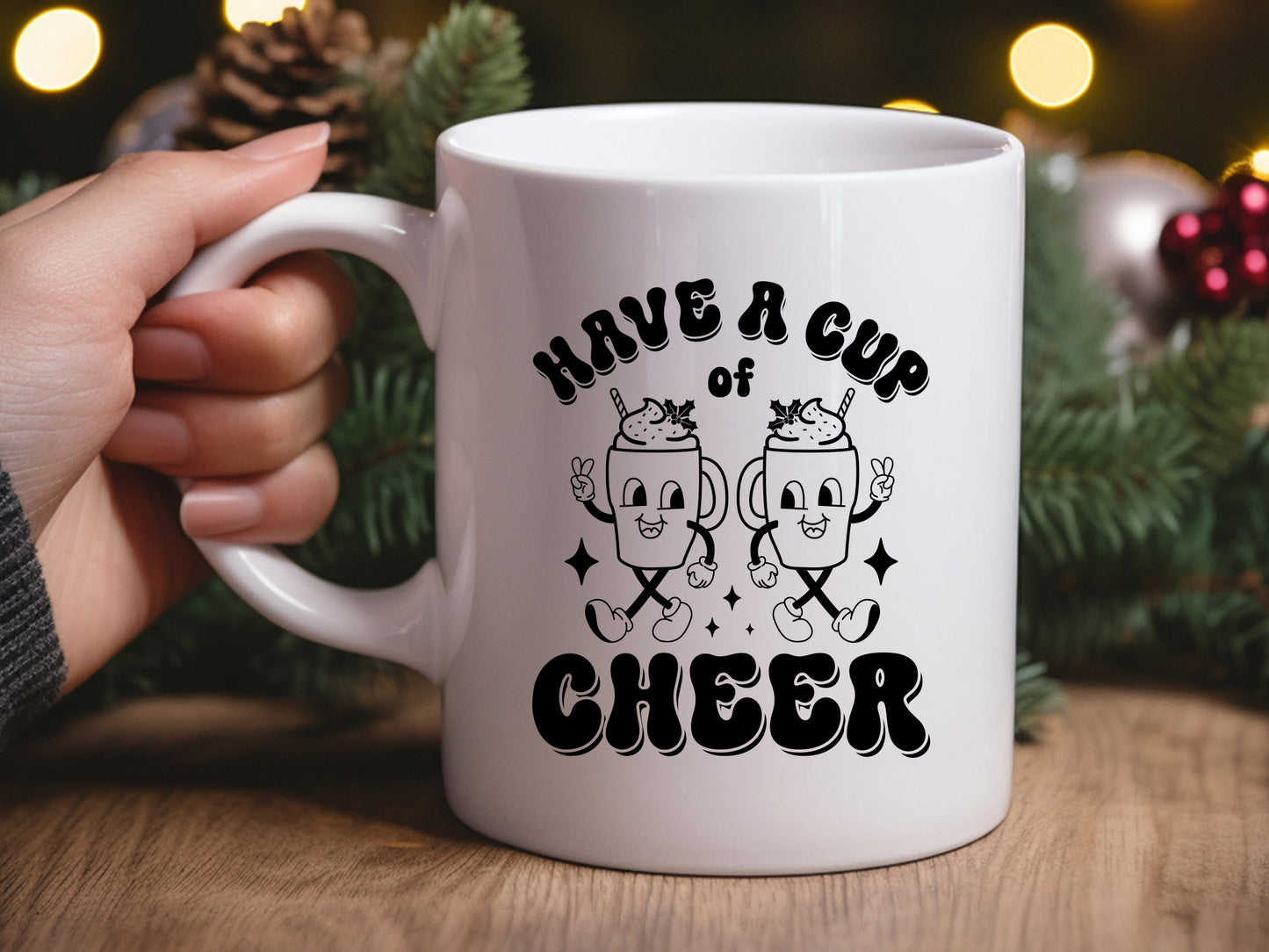 Have a Cup of Cheer - Christmas Retro SVG