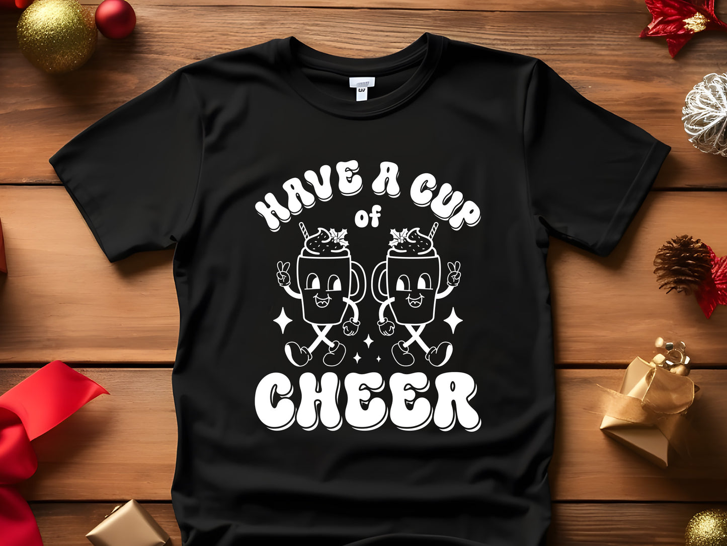 Have a Cup of Cheer - Christmas Retro SVG