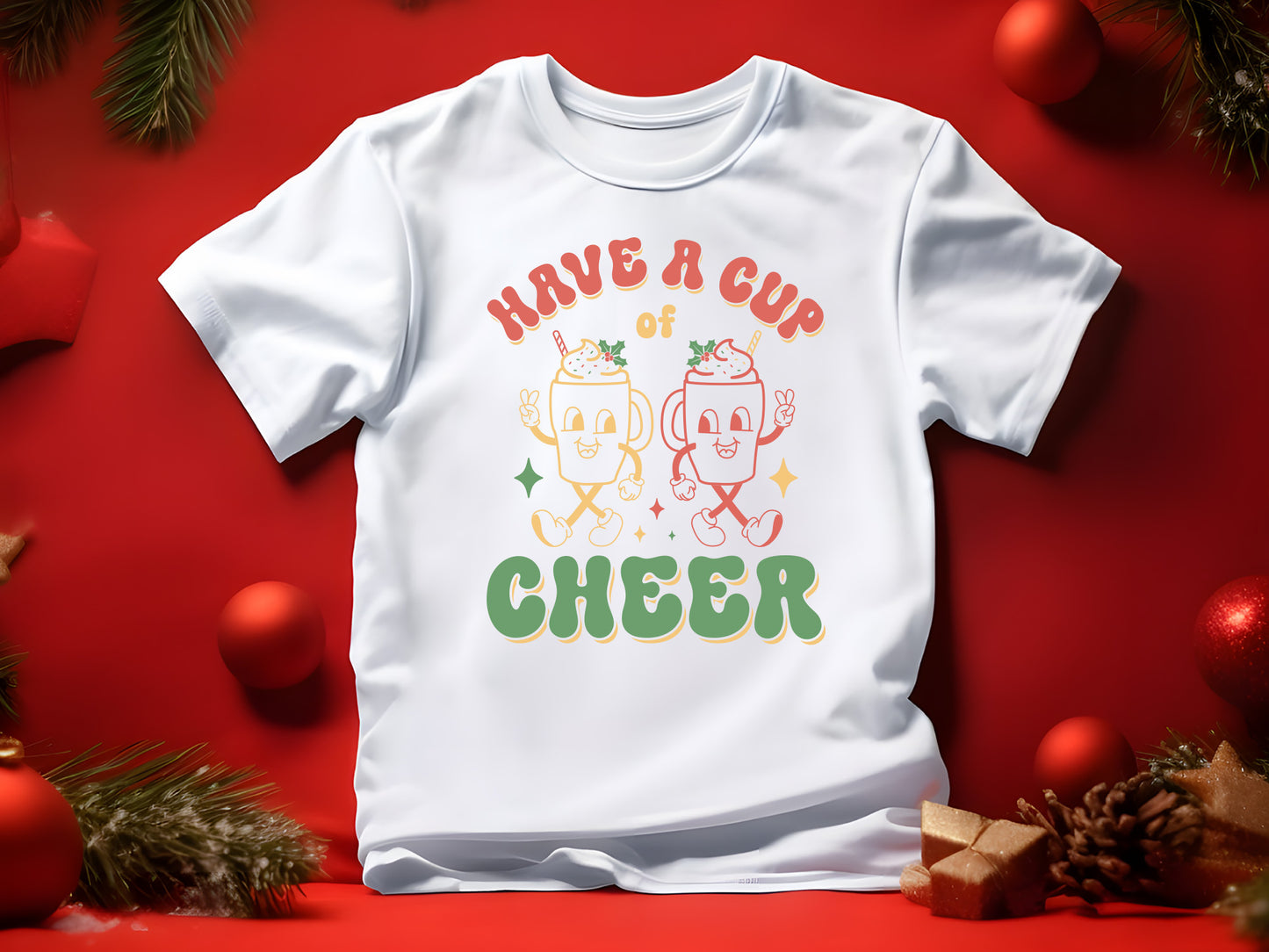 Have a Cup of Cheer - Christmas Retro SVG