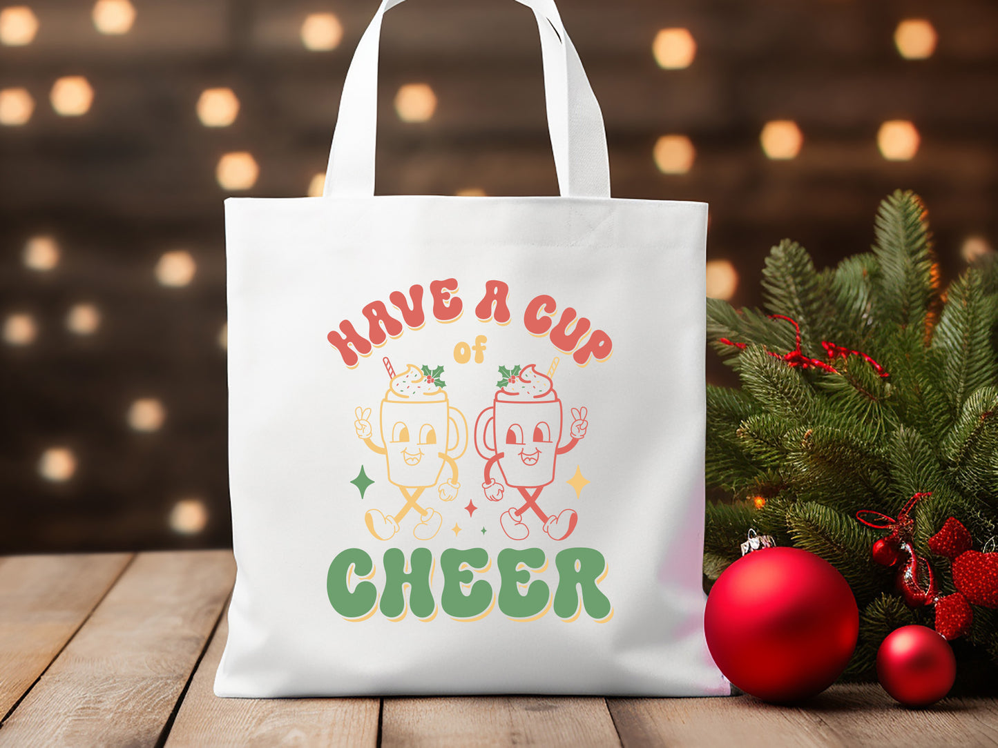 Have a Cup of Cheer - Christmas Retro SVG