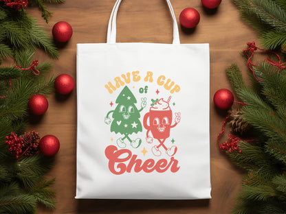 Have a Cup of Cheer - Retro Christmas SVG Cut File