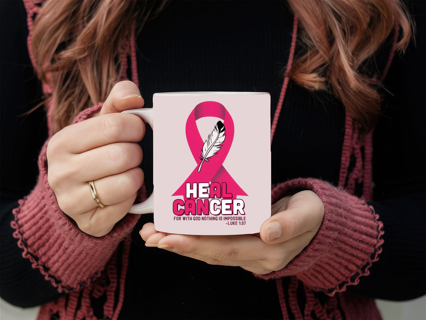 Heal Cancer - Breast Cancer Sublimation Design