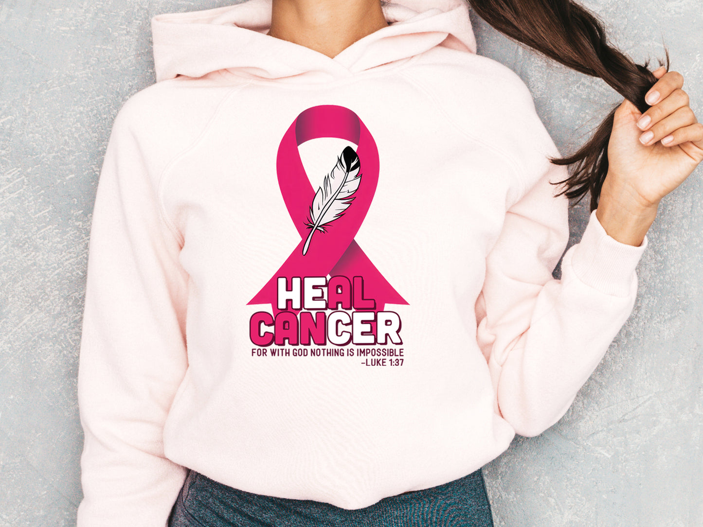 Heal Cancer - Breast Cancer Sublimation Design