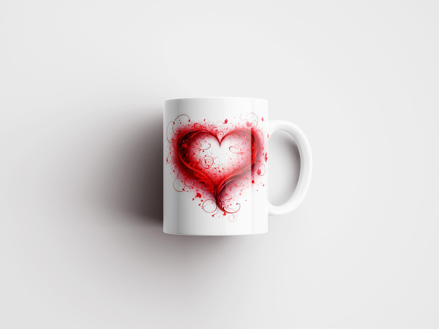 Heart Mug Wrap Valentine's Day Sublimation