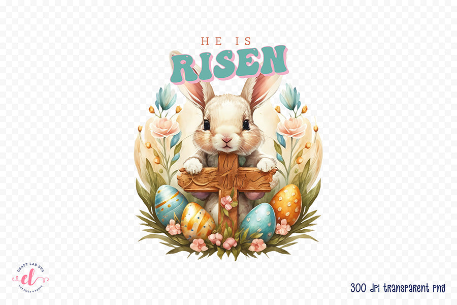 He is Risen | Easter Sublimation Design