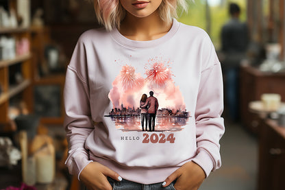 Hello 2024 PNG Sublimation - New Year T Shirt