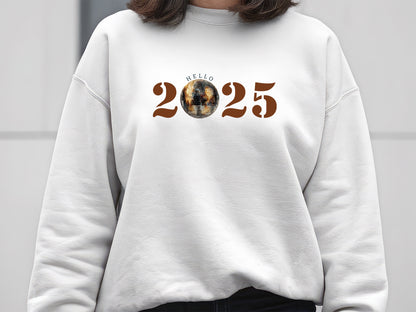 Hello 2025 - Vibrant New Year Sublimation PNG