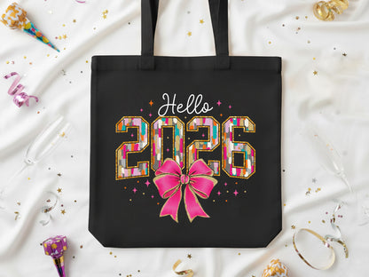 Hello 2026, Pink Coquette New Year Sublimation