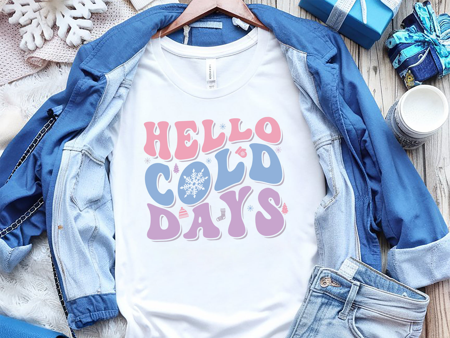 Hello Cold Days - Cozy Winter SVG