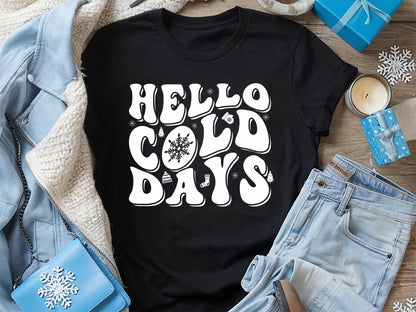 Hello Cold Days - Cozy Winter SVG