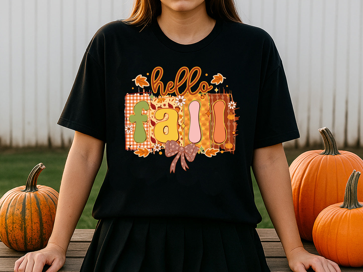 Hello Fall Coquette PNG Sublimation Design