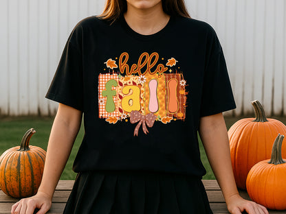 Hello Fall Coquette PNG Sublimation Design