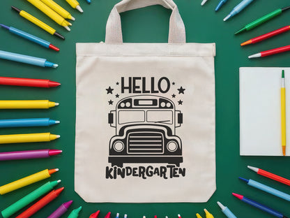Hello Kindergarten, Back to School SVG