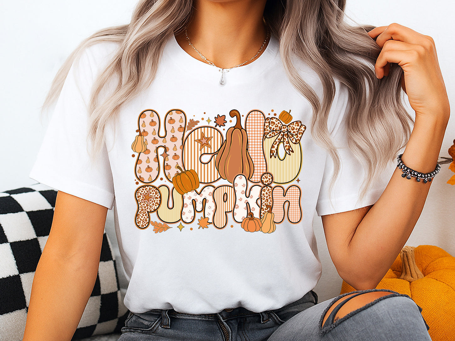Hello Pumpkin, Coquette Fall PNG Sublimation