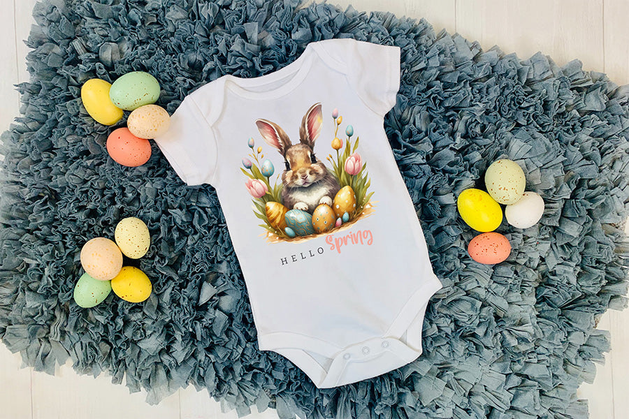 Hello Spring, Easter Sublimation Design