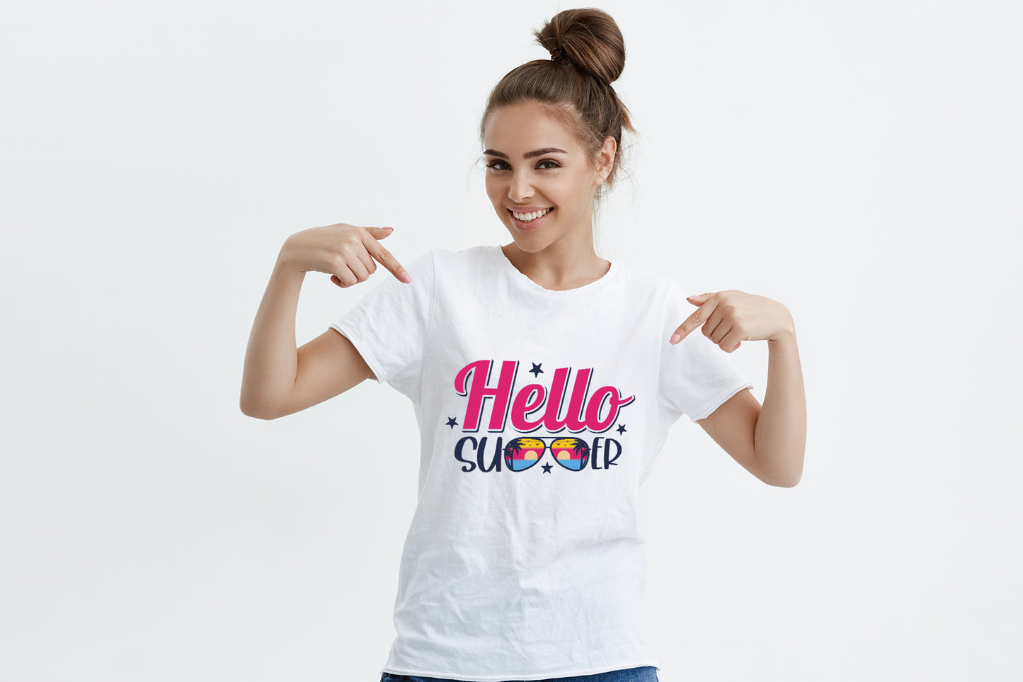 Hello Summer Sublimation Design PNG