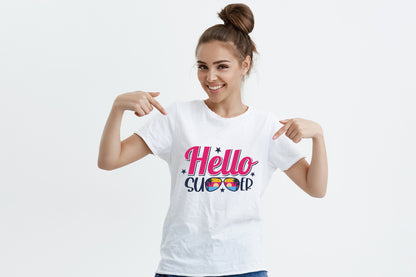 Hello Summer Sublimation Design PNG