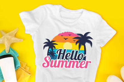 Hello Summer Sublimation Design