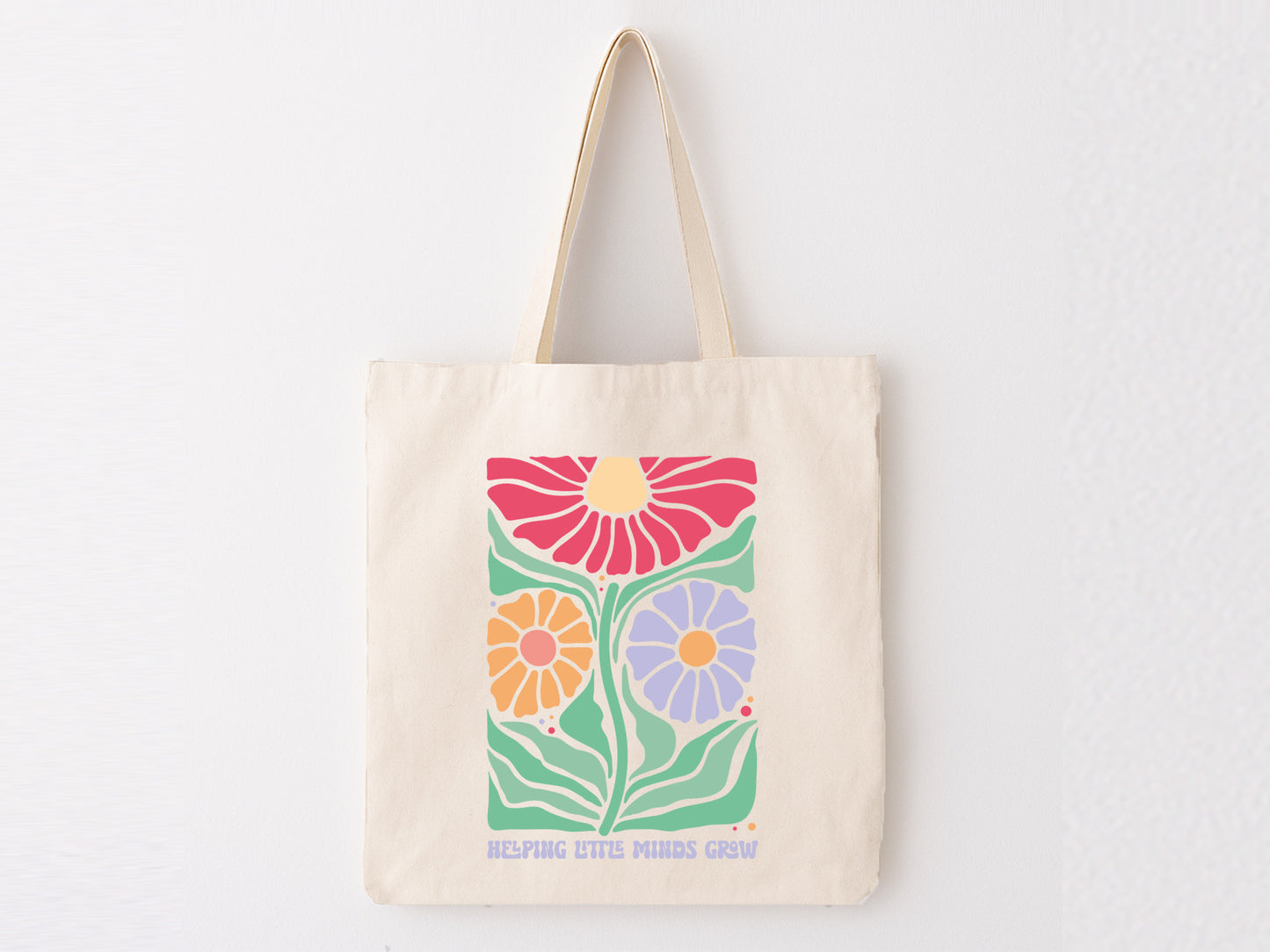 Helping Little Minds Grow, Floral Teacher Appreciation SVG