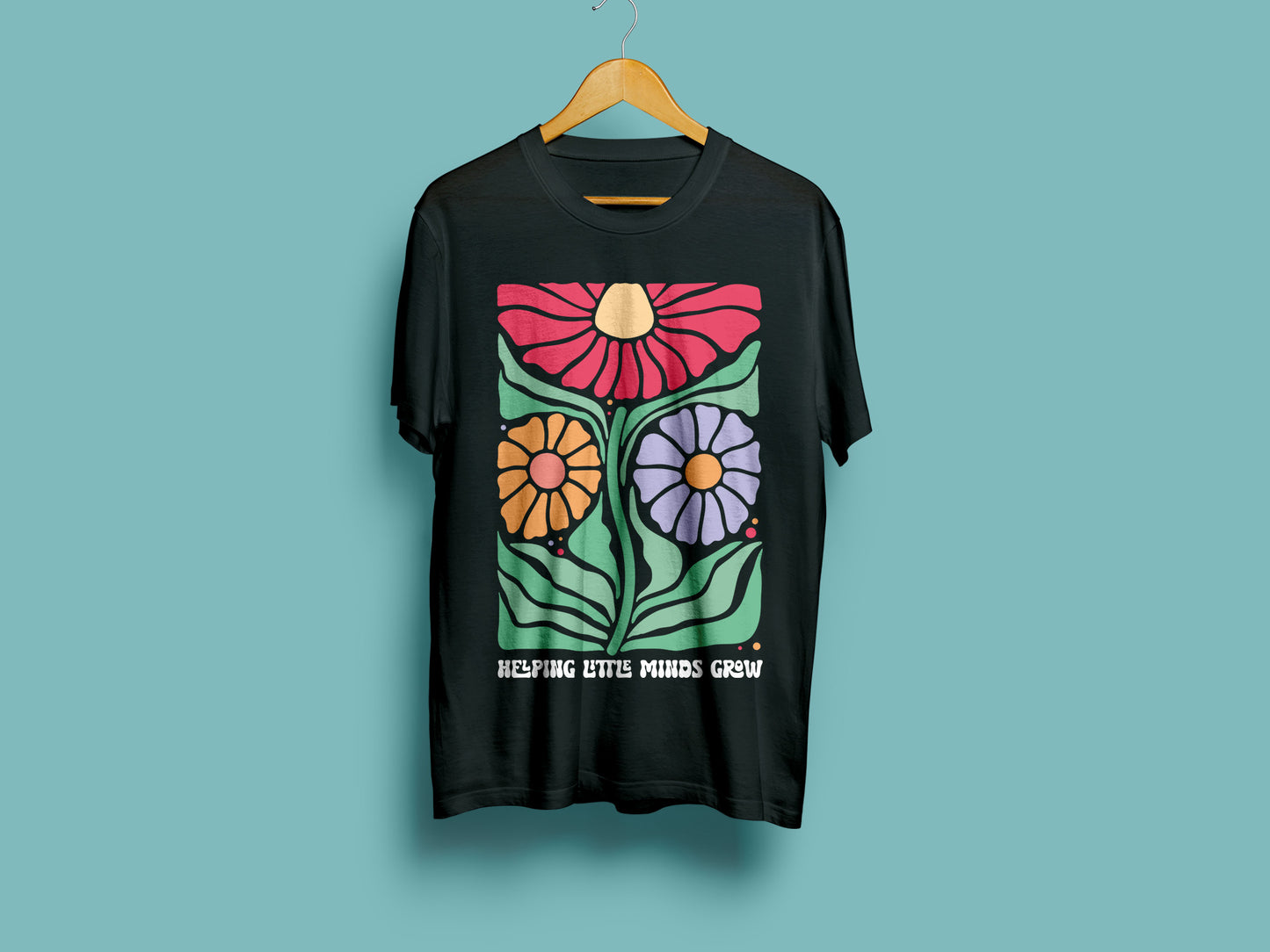 Helping Little Minds Grow, Floral Teacher Appreciation SVG