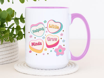 Helping Little Minds Grow, Groovy Teacher Sublimation PNG