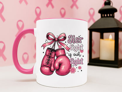Her is Fight is Our Fight - Preppy Breast Cancer Sublimation