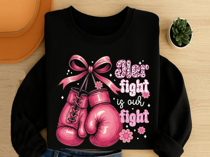 Her is Fight is Our Fight - Preppy Breast Cancer Sublimation