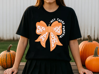 Hey There Pumpkin, Coquette Bow Fall Sublimation