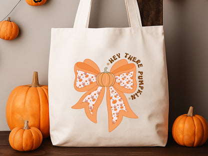 Hey There Pumpkin, Coquette Bow Fall Sublimation