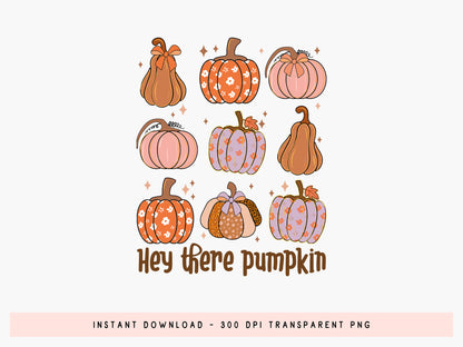 Hey There Pumpkin, Fall Coquette Bow Sublimation