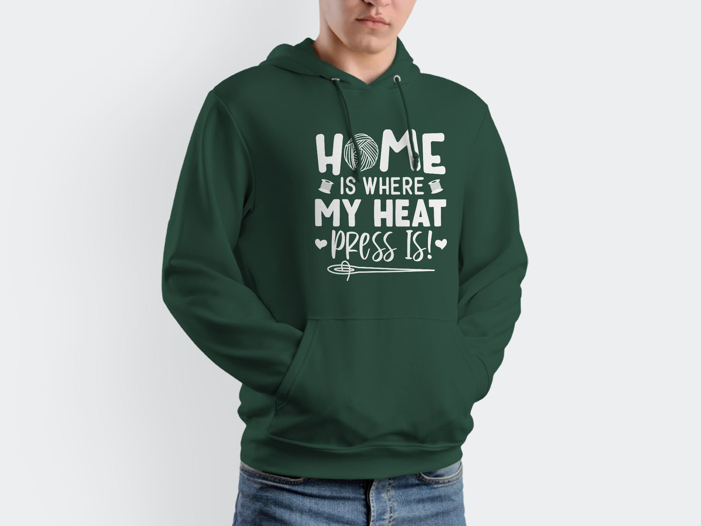 Home Is Where My Heat Press Is - Crafting SVG PNG