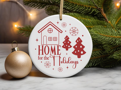 Home for the Holidays - Handmade Christmas Tree Ornament Svg