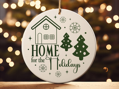 Home for the Holidays - Handmade Christmas Tree Ornament Svg