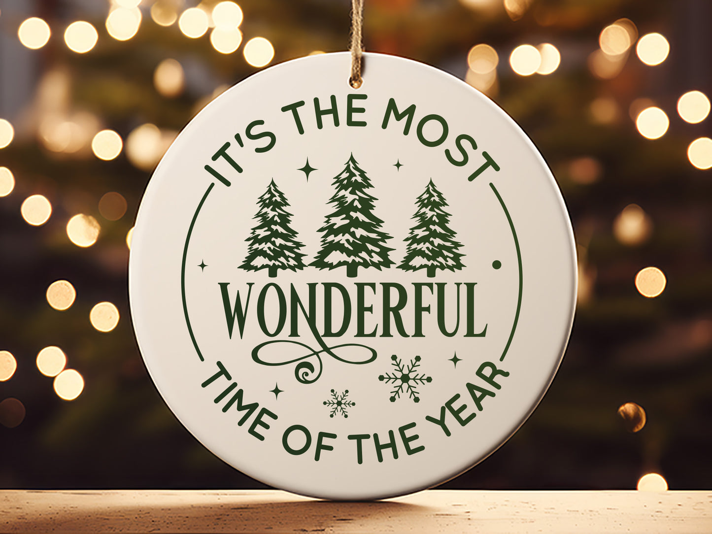 Wonderful Time of the Year - Funny Christmas Ornament SVG