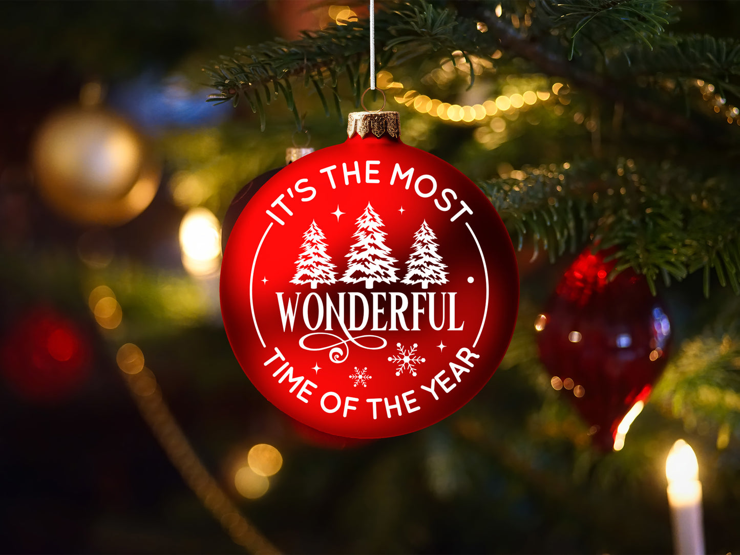 Wonderful Time of the Year - Funny Christmas Ornament SVG