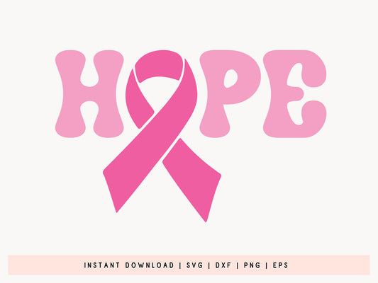 Hope - Breast Cancer Awareness SVG File