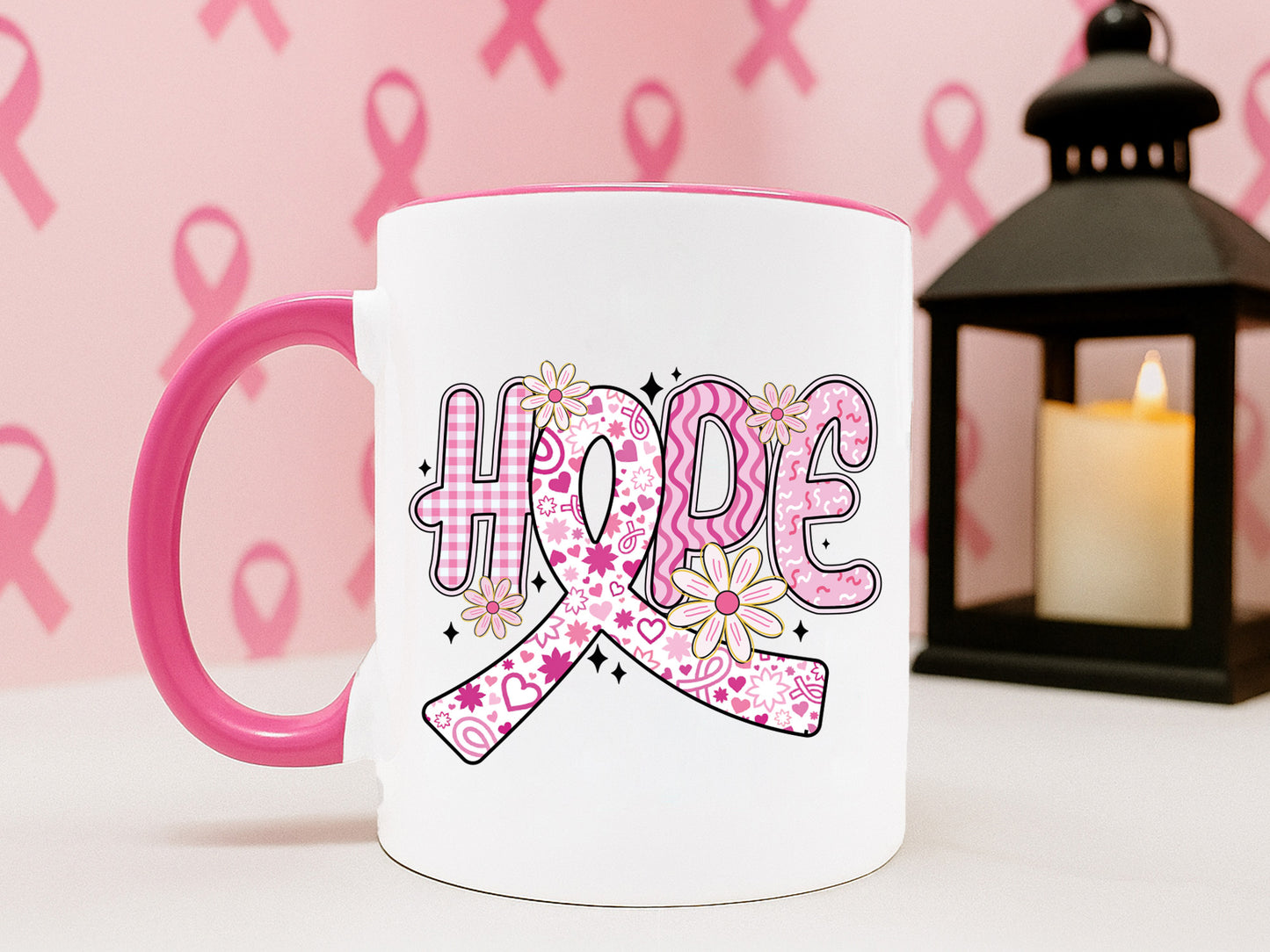 Hope - Preppy Breast Cancer Sublimation Print