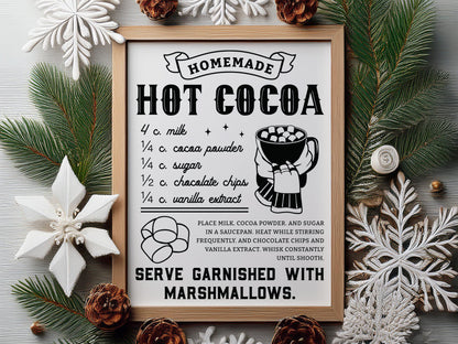 Hot Cocoa Sign Making SVG Bundle