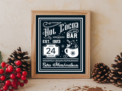 Hot Cocoa Sign Making SVG Bundle