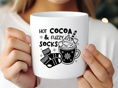 Hot Cocoa and Fuzzy Socks - Winter SVG