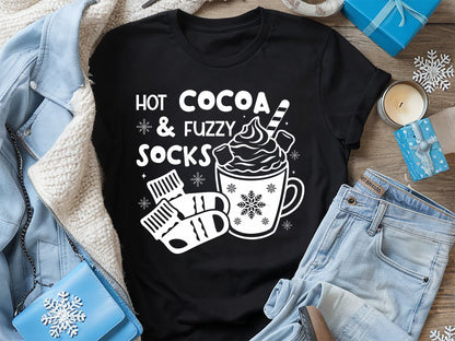 Hot Cocoa and Fuzzy Socks - Winter SVG