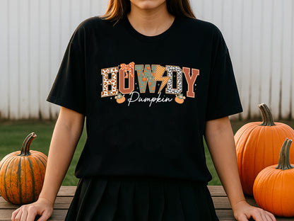 Howdy Pumpkin, Coquette Fall Quote Sublimation