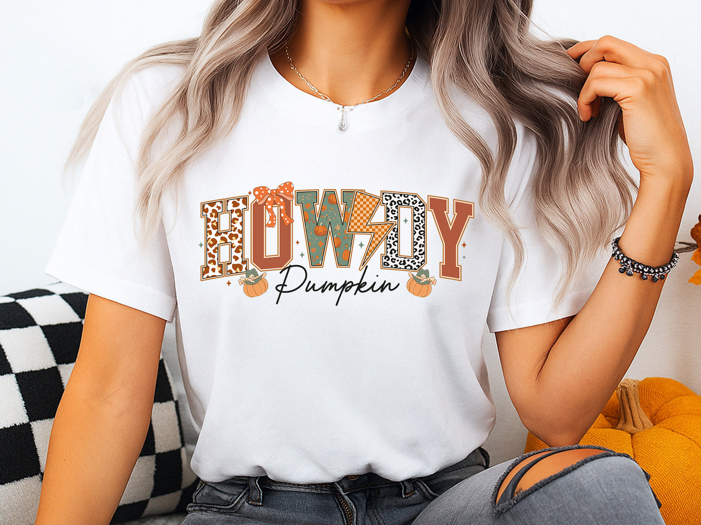 Howdy Pumpkin, Coquette Fall Quote Sublimation