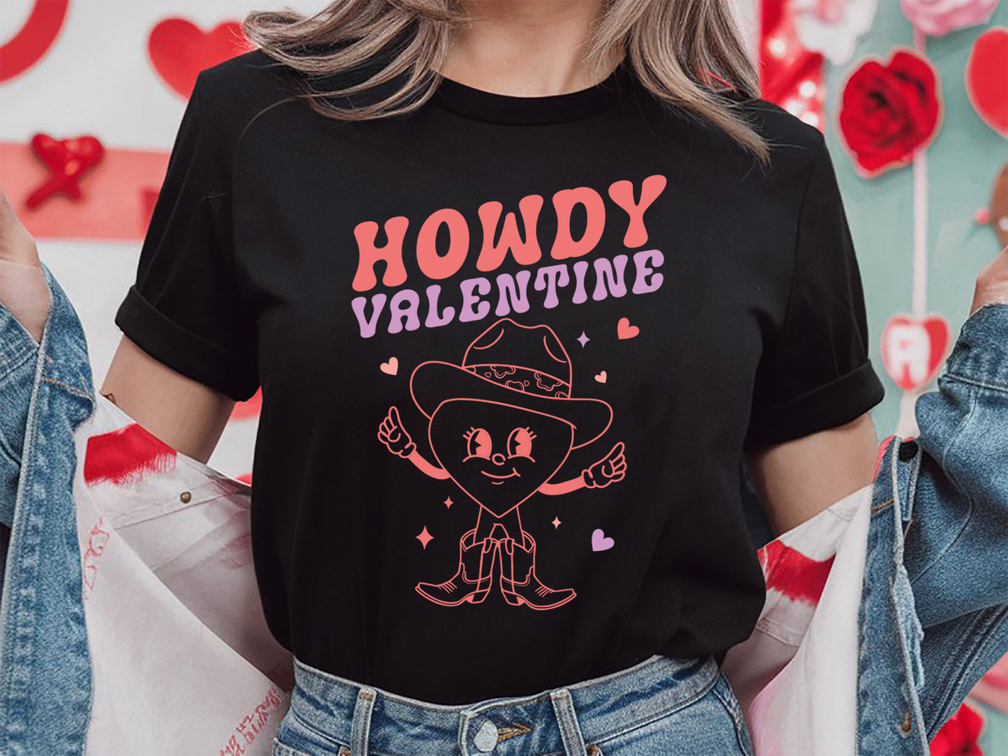 Howdy Valentine - Retro Valentine's Day SVG File