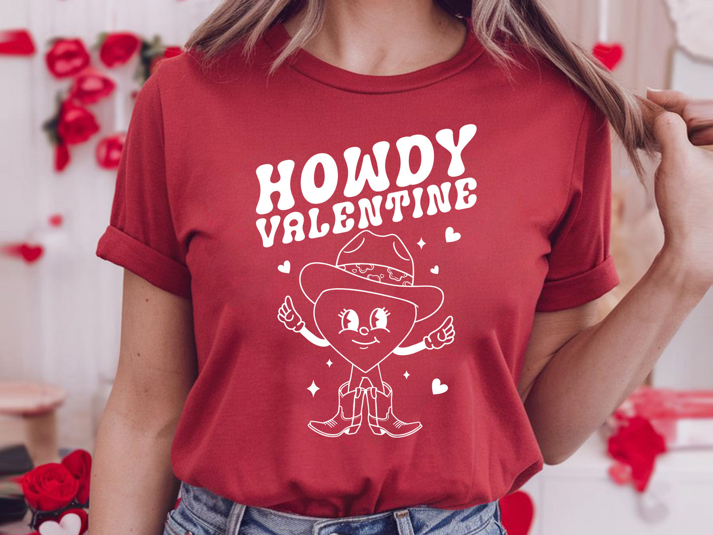 Howdy Valentine - Retro Valentine's Day SVG File