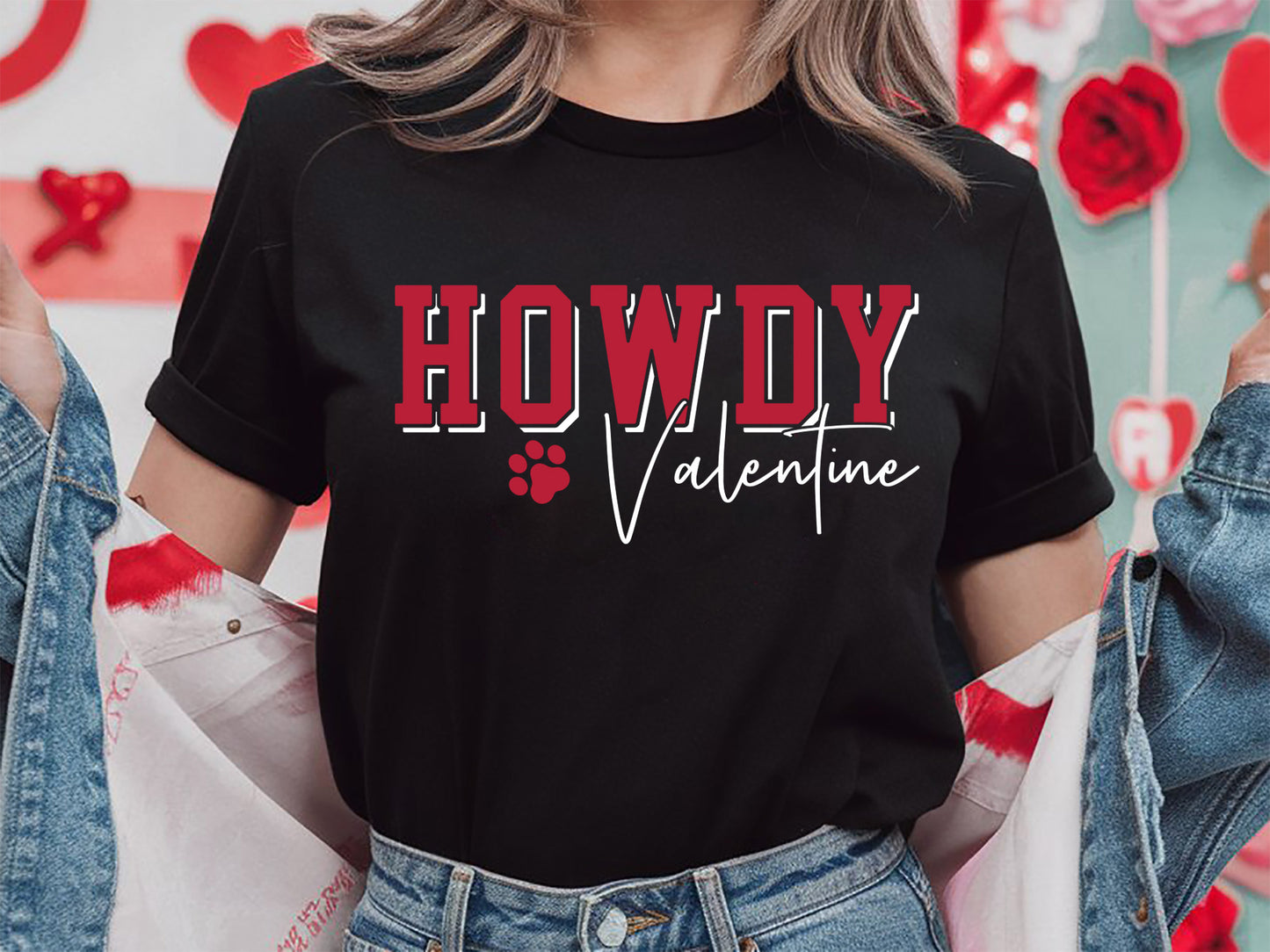 Howdy Valentine - Valentines Day Cat SVG File