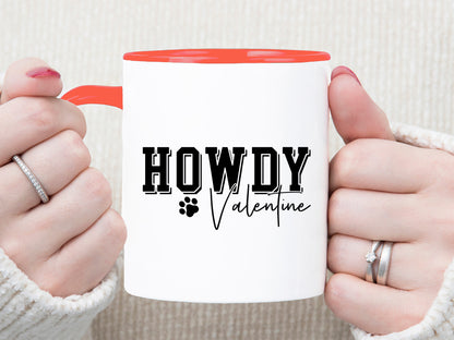 Howdy Valentine - Valentines Day Cat SVG File